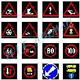 Example of symbols on upper board - full color RGB LED